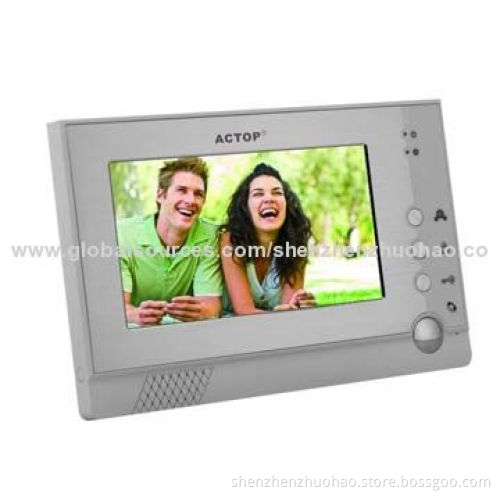 7-inch TFT Memory Video Door Entry System for Villa Type, 800 x 480P Resolution